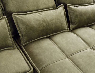 Canapé d'angle droit convertible LES TENDANCES - KAMPUS