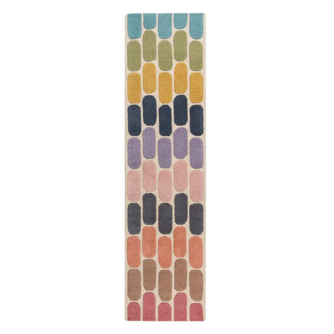 Tapis en laine Fossil Multicolore 60x230cm