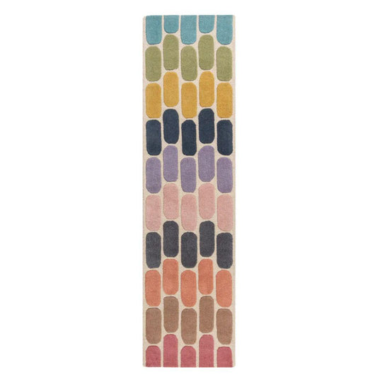 Tapis en laine Fossil Multicolore 60x230cm