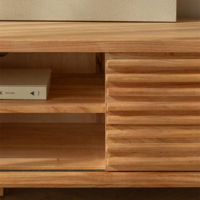 Meuble TV en bois Deleyna 200cm SKLUM- Léger défaut