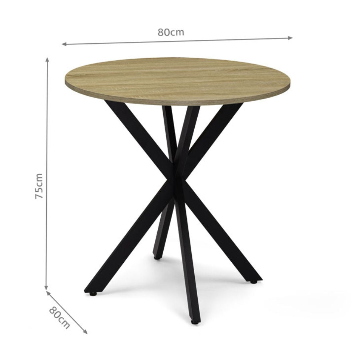 Table repas ronde Soline 80cm