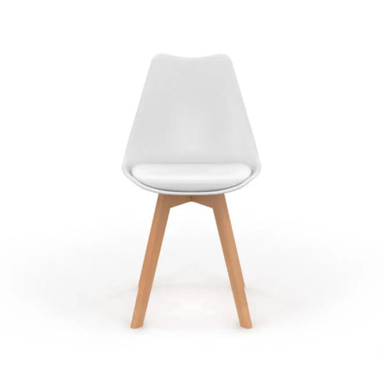 Lot de 4 chaises scandinaves Nordia Blanches