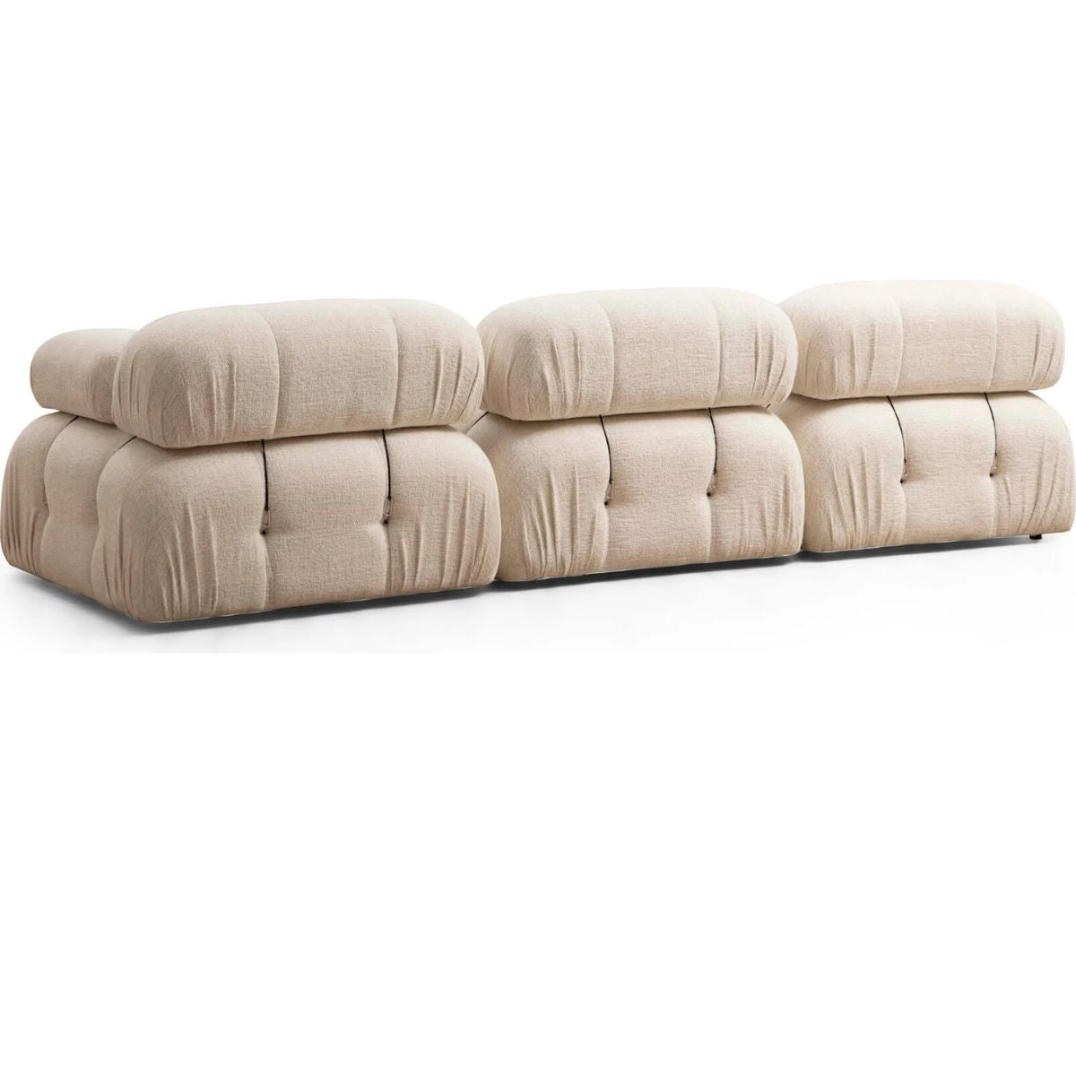 Canapé 3 places en tissu Bubble Hanah Home