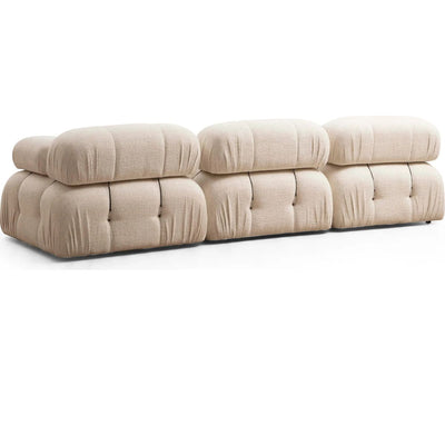 Canapé 3 places en tissu Bubble Hanah Home