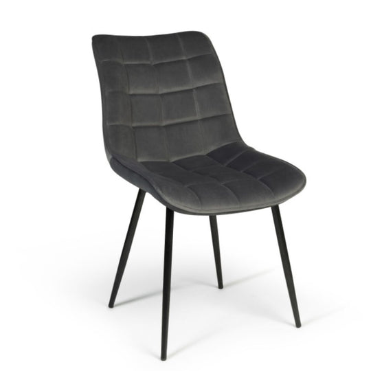 Lot de 2 chaises Melinda Gris foncé