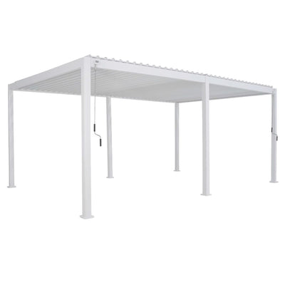 Pergola Hesperide bioclimatique 6x3,6 m EVORA Blanc