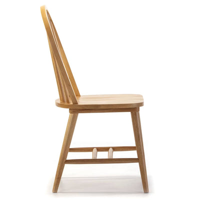 Lot de 2 chaises couleur chêne, bois massif, 48 cm x 48 cm x 92 cm CLARCK