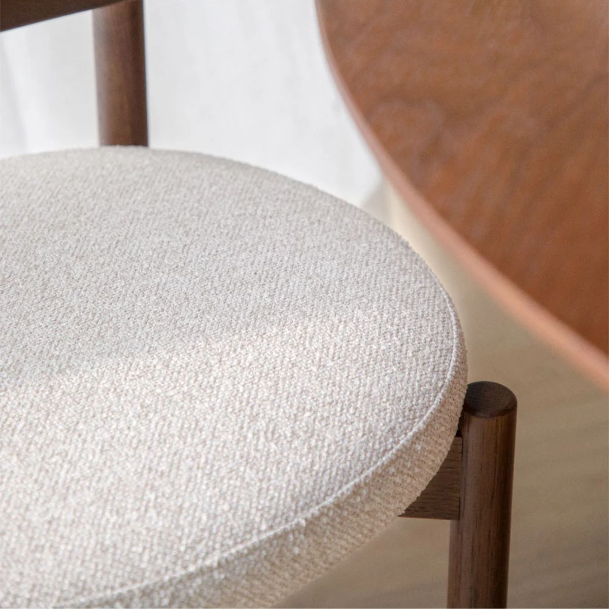 Lot de 2 chaises SKLUM de salle à manger rembourrées en chêne Bianca