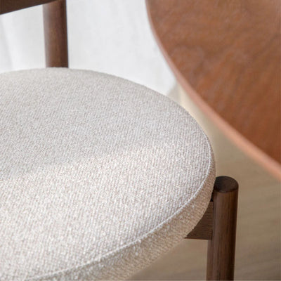 Lot de 2 chaises SKLUM de salle à manger rembourrées en chêne Bianca