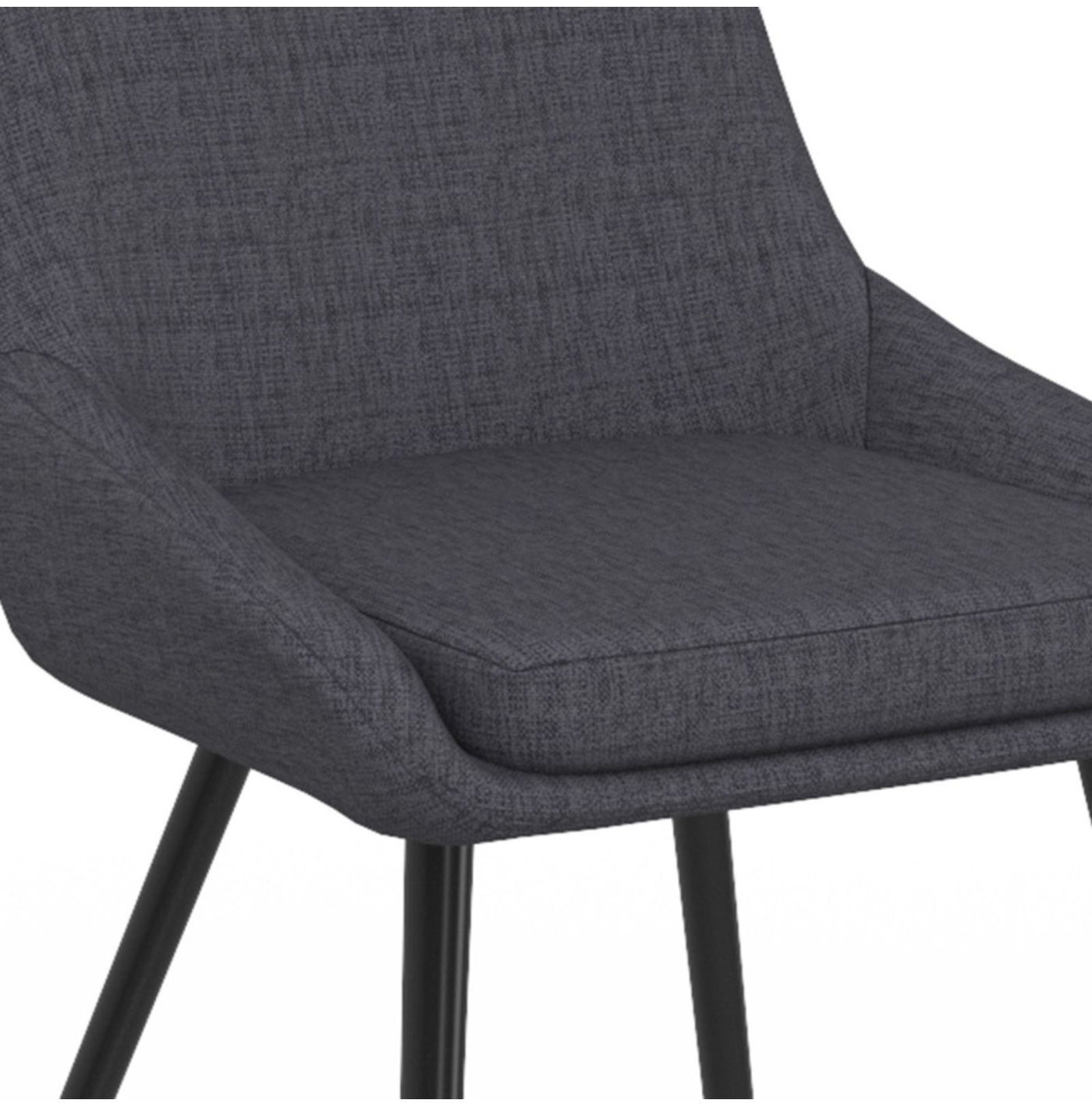 Lot de 4 chaises Ornella gris foncé