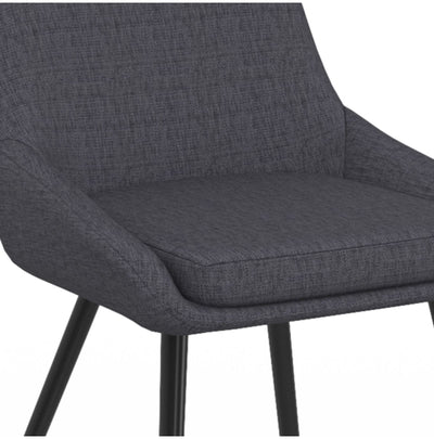 Lot de 4 chaises Ornella gris foncé