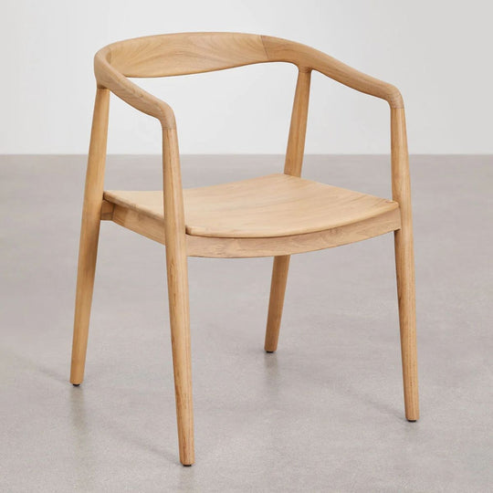 Lot de 6 chaises SKLUM de jardin en bois de teck Rokan