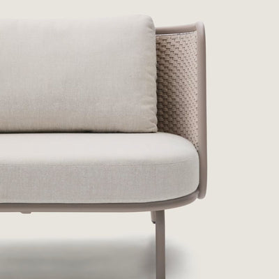 Fauteuil d’extérieur Sedalis en aluminium et corde taupe Kave Home