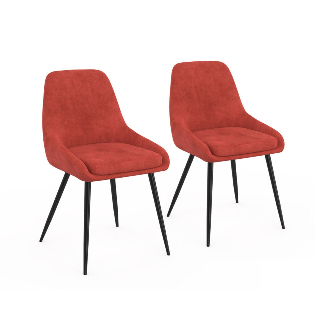 Lot de 2 chaises Olivia terracotta