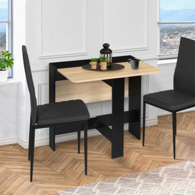Table console pliable Andy noir/hetre