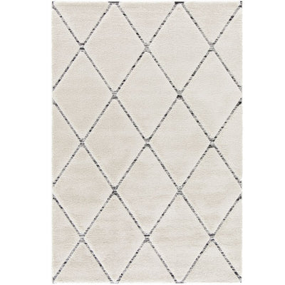 Tapis style Berbère Crème et Noir Athena