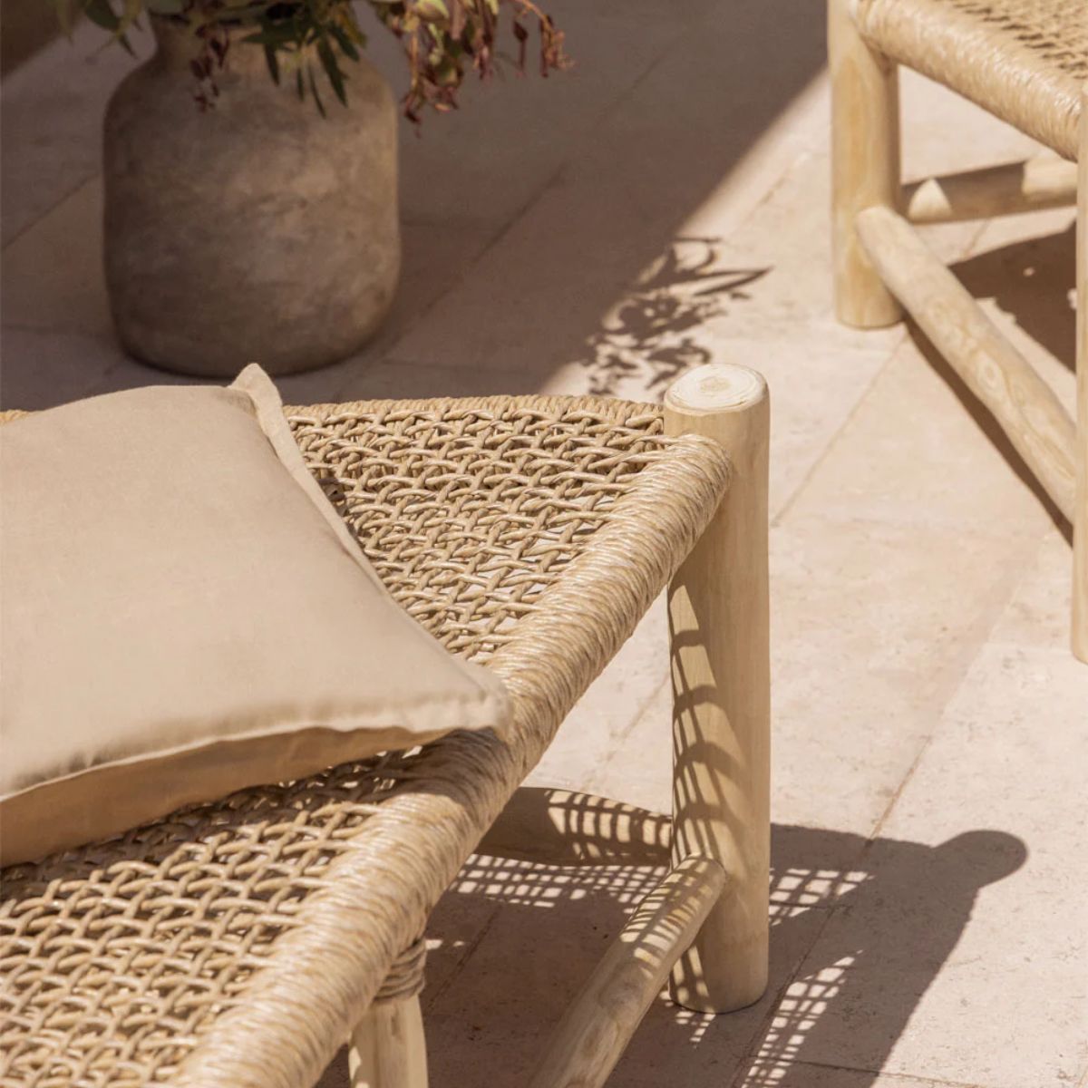 Canapé de jardin SKLUM 2 places en bois de teck Bientina