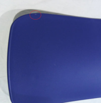 Lot de 4 chaises DRAWER Elin en plastique et métal bleu électrique