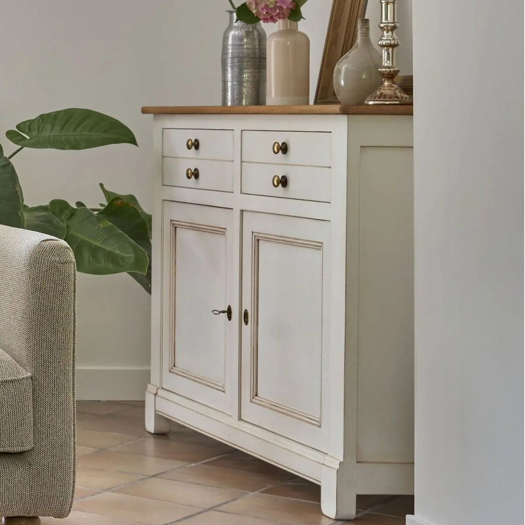 Desserte bois massif 2 portes 2 tiroirs CAMIF Embellie