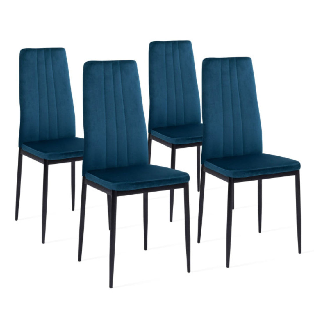 Lot de 4 chaises Jade Bleu