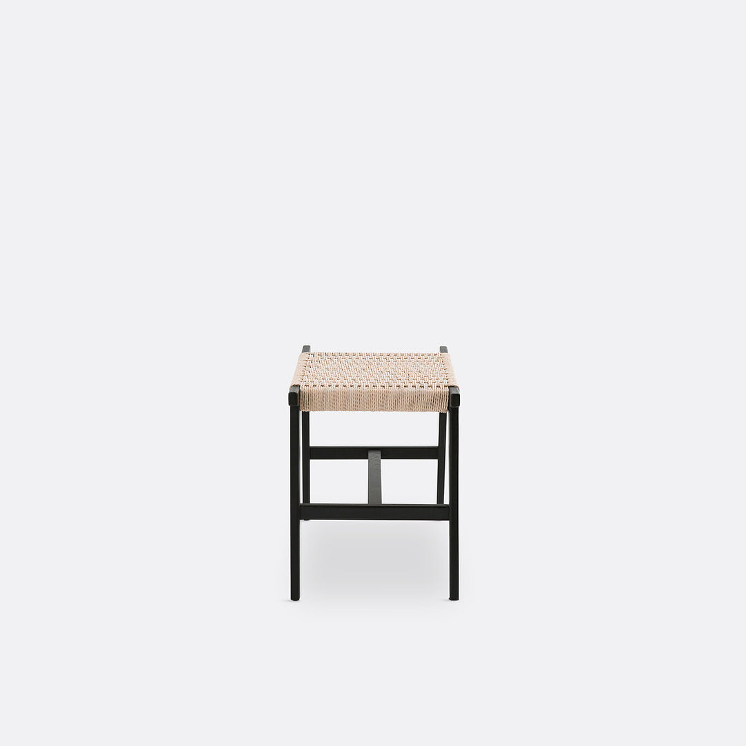 Tabouret La Redoute Interieurs chêne noir tressage Hokito