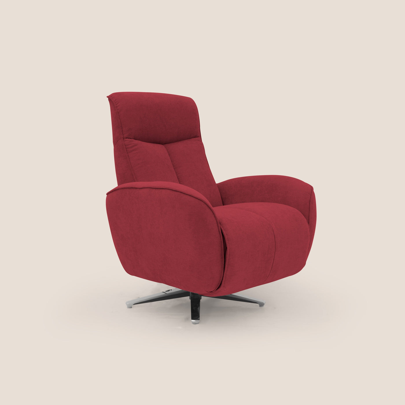 Fauteuil Relax électrique EVA en tissu imperméable rouge Divani Store