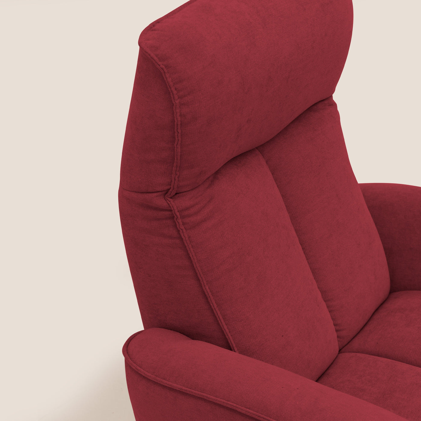 Fauteuil Relax électrique EVA en tissu imperméable rouge Divani Store