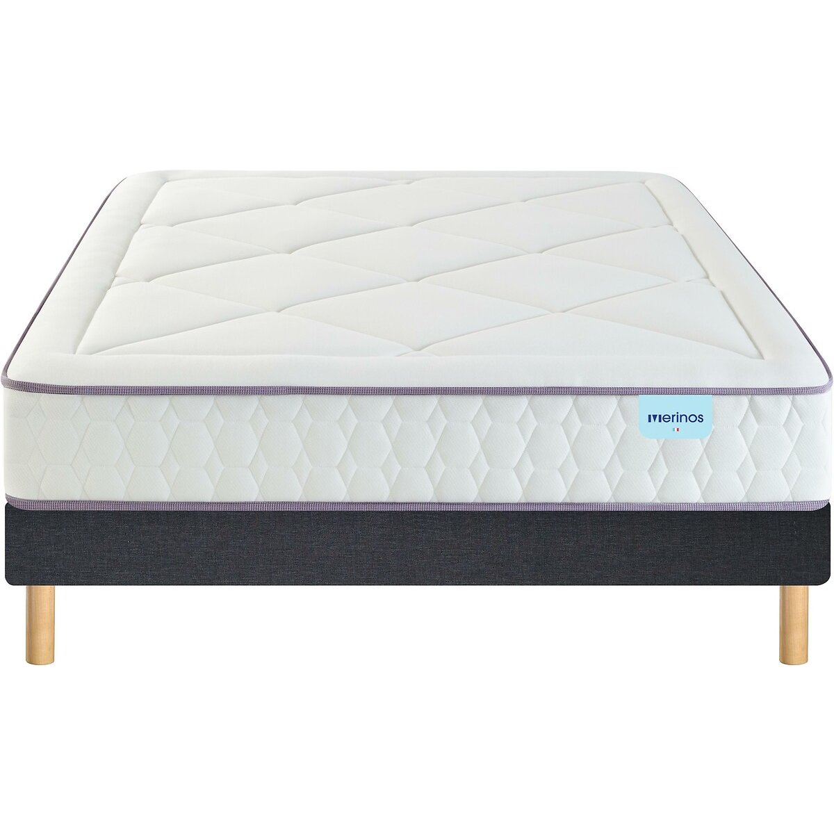 Matelas MERINOS 140x200cm 651 ressorts ensachés 3 zones Full Bed