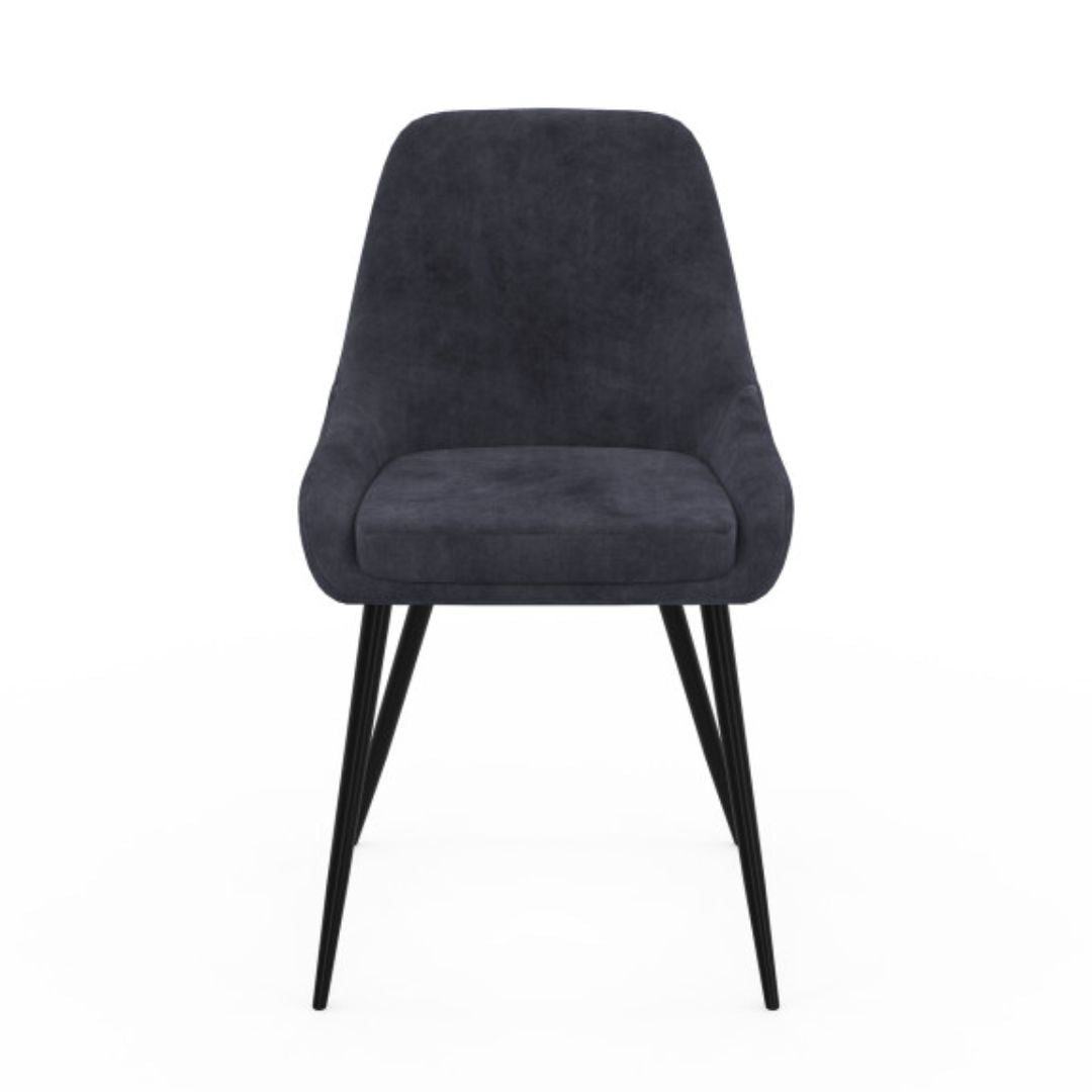 Lot de 4 chaises Olivia Gris foncé