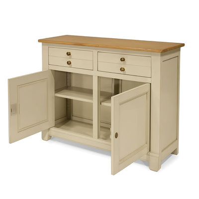 CAMIF- Desserte bois massif 2 portes 2 tiroirs Embellie