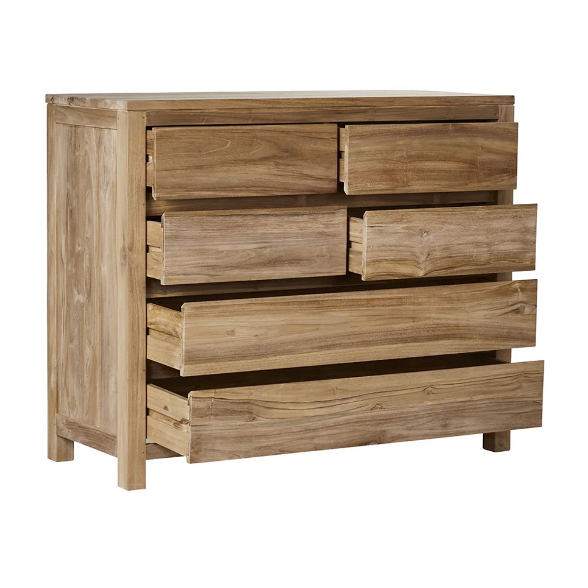 Commode ALDO en teck massif 120 cm Berah Getah