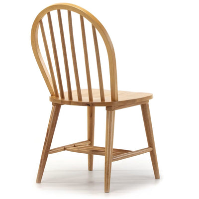 Lot de 2 chaises couleur chêne, bois massif, 48 cm x 48 cm x 92 cm CLARCK