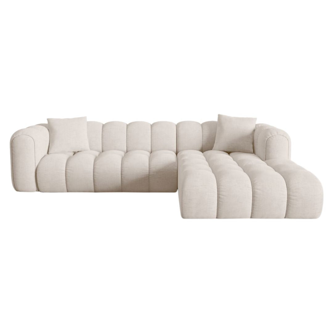 Canapé CHRISTIAN LACROIX d'angle droit 4 places Clotilde Beige