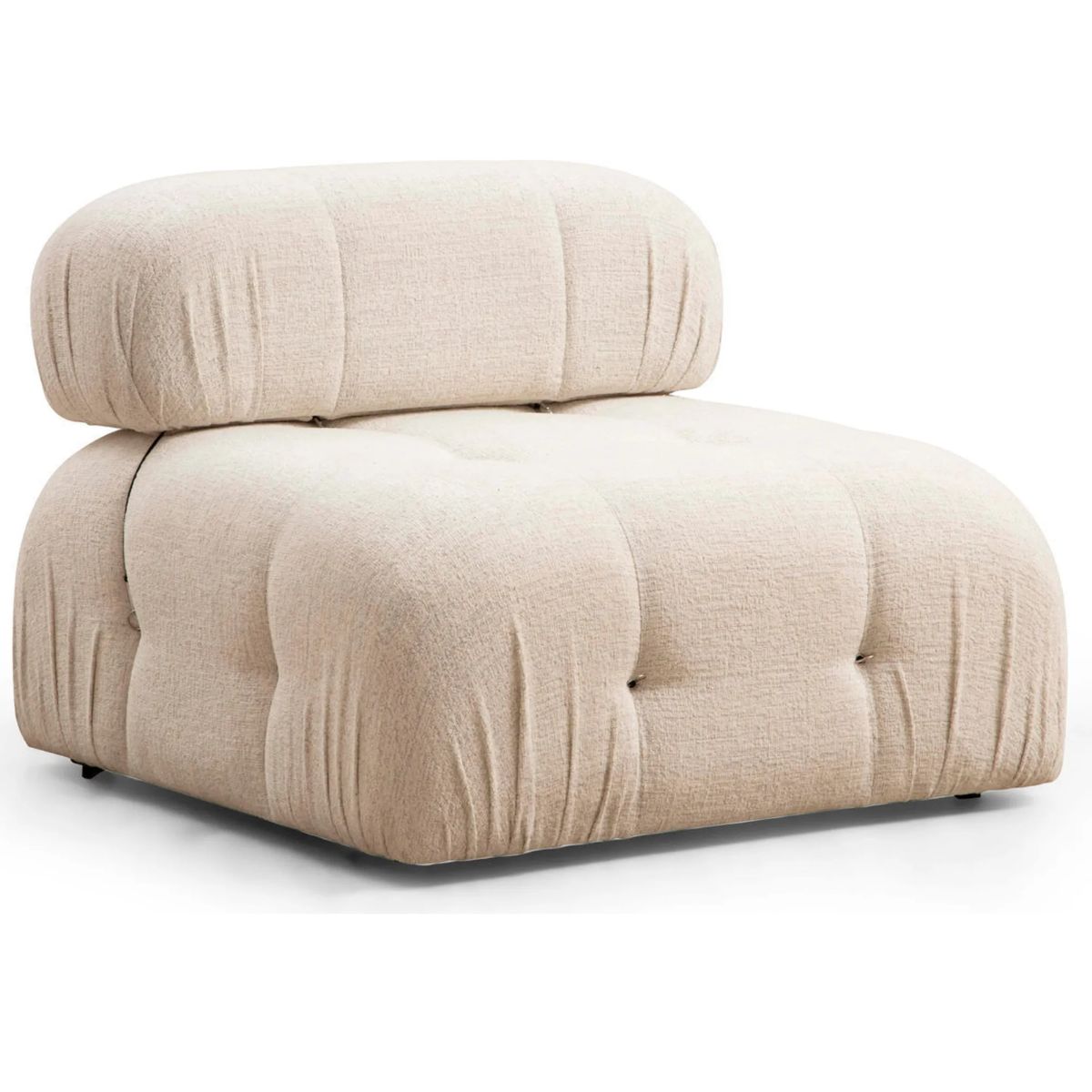 Canapé 3 places en tissu Bubble Hanah Home