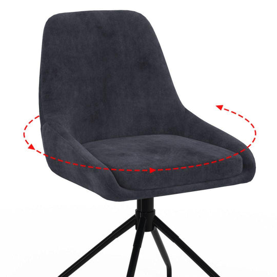 Lot de 2 chaises pivotantes Olivia