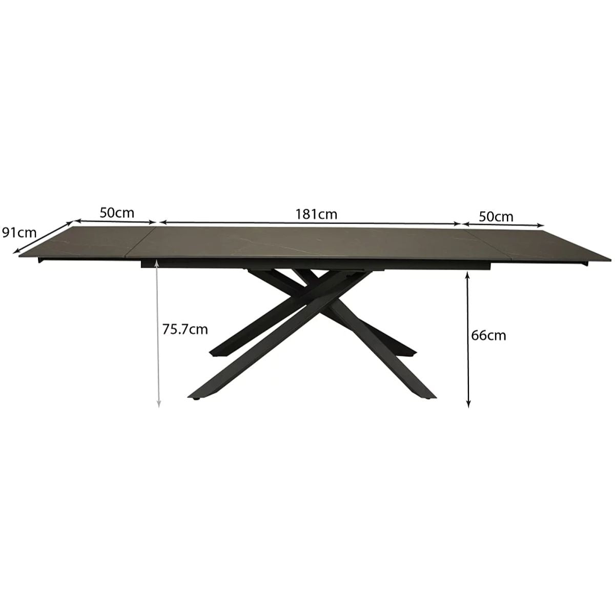 Table À manger extensible en pierre Osiris 12 personnes
