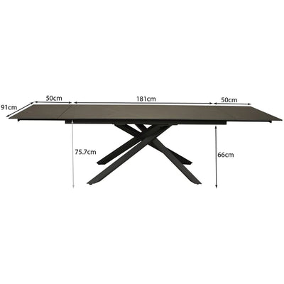 Table À manger extensible en pierre Osiris 12 personnes