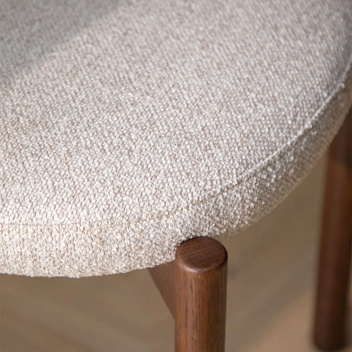 Lot de 2 chaises SKLUM de salle à manger rembourrées en chêne Bianca