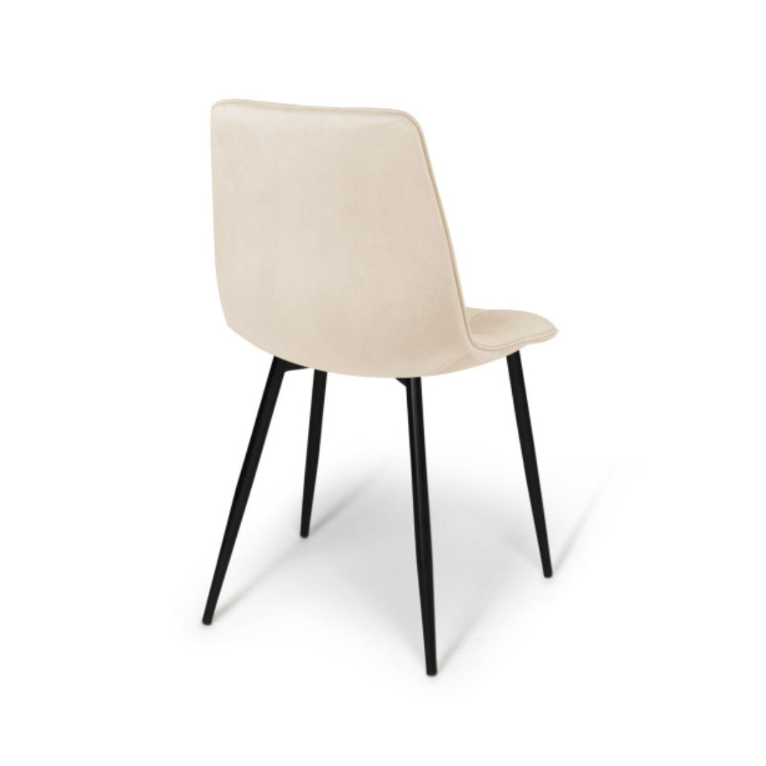 Lot de 6 chaises Linda creme