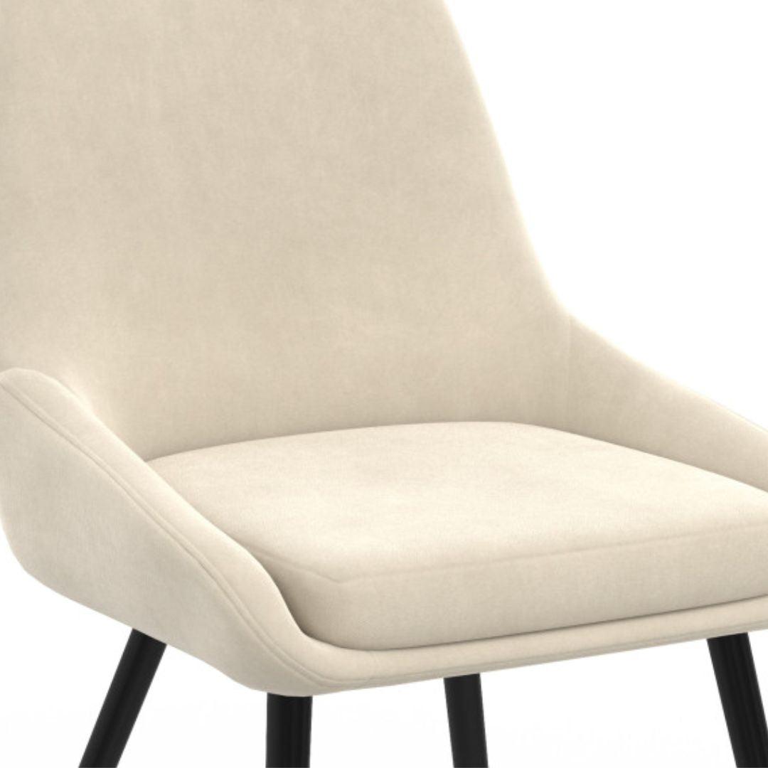 Lot de 4 chaises Olivia creme