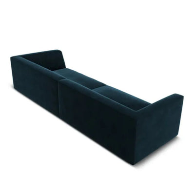 Canapé Charles 4 places en velours bleu foncé – Christian Lacroix