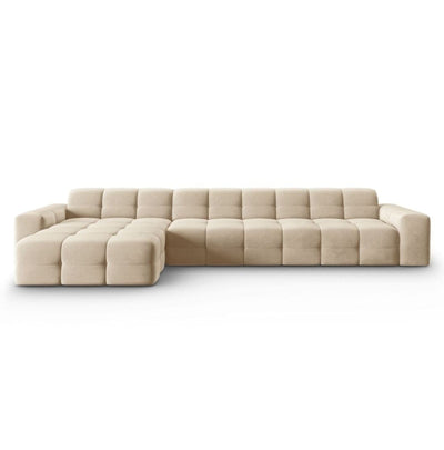 Canapé d'angle gauche Kendal Beige Clair 5 Places - Léger défaut