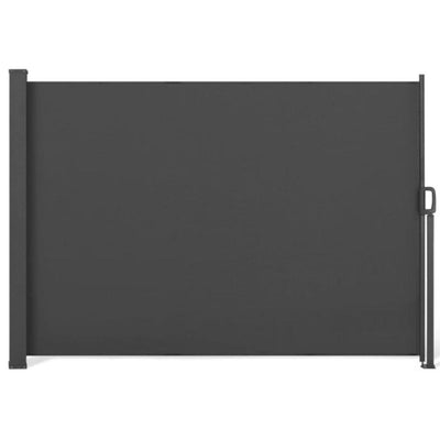 Paravent rétractable premium gris 1.8x4m