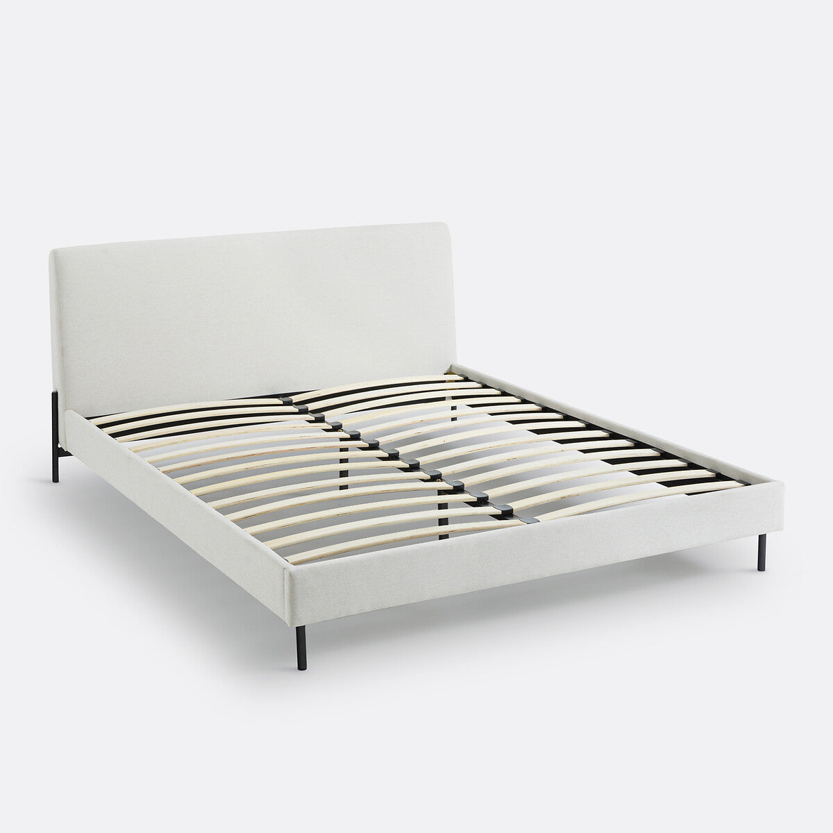 Lit beige avec sommier 160x200cm, Tella La Redoute Interieurs