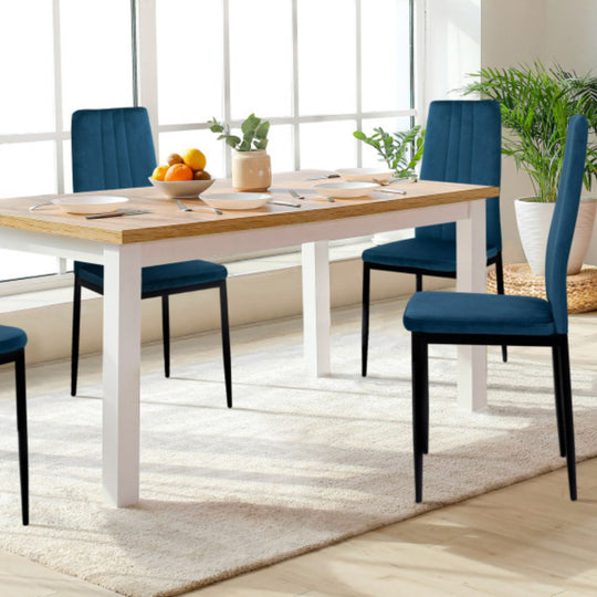 lot de 4 chaises velours reconditionnees