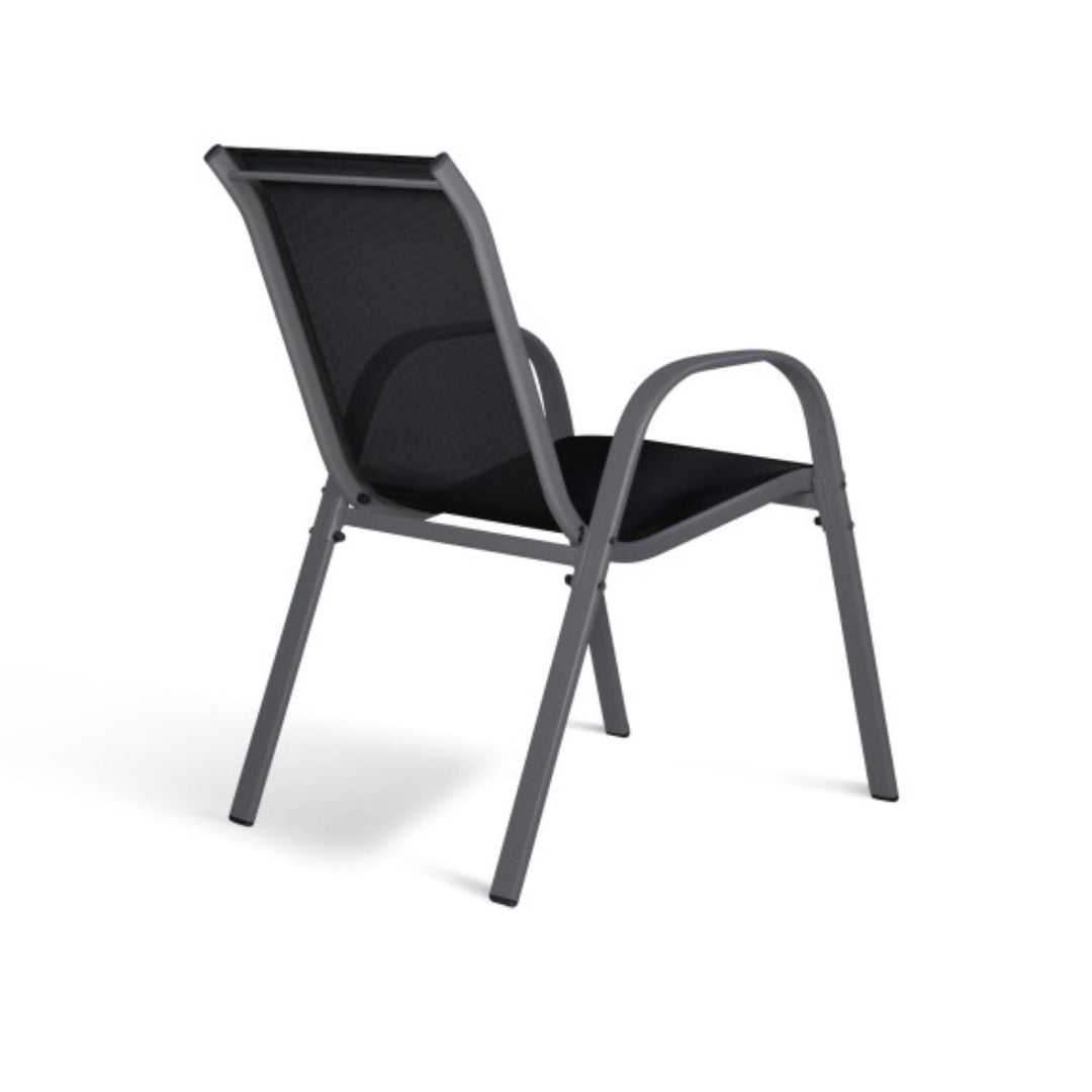 Lot de 6 chaises de jardin en acier