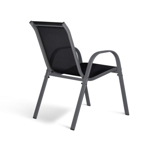 Lot de 6 chaises de jardin en acier