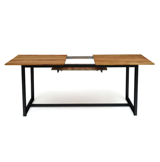 Table extensible bois et acier Acacia