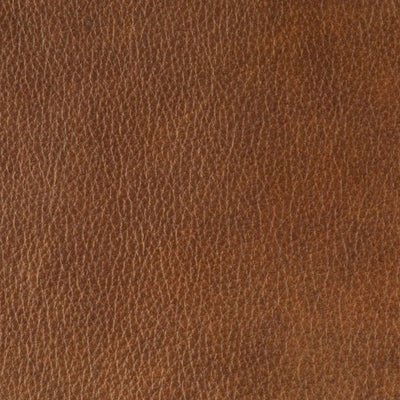 Méridienne "Marc" en cuir véritable marron by Christian LACROIX