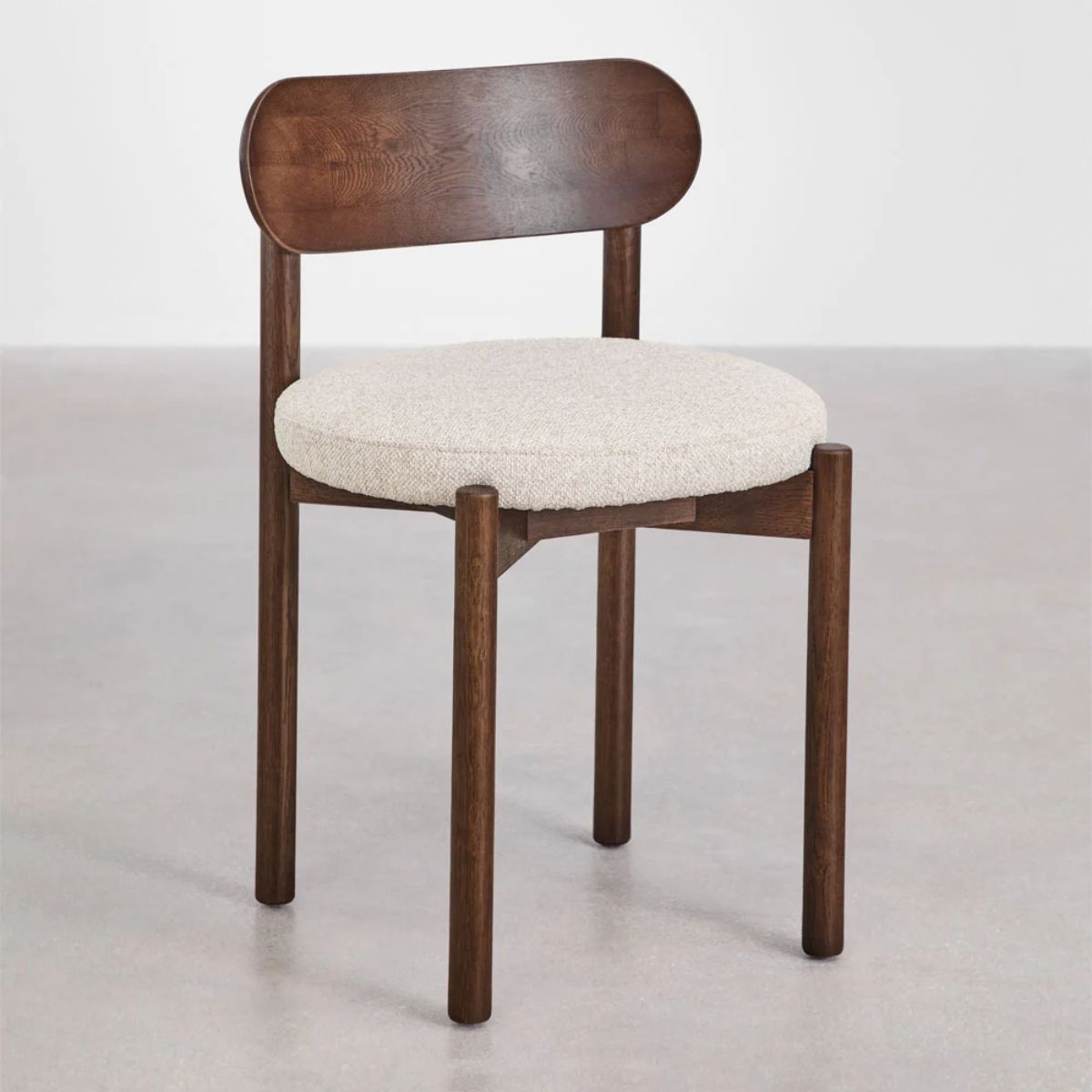 Lot de 2 chaises SKLUM de salle à manger rembourrées en chêne Bianca